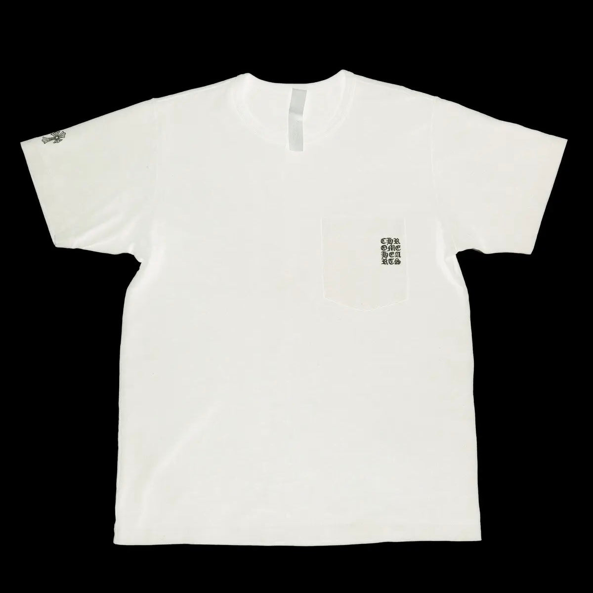 Chrome Hearts White Embroidered Eyechart Logo T-Shirt