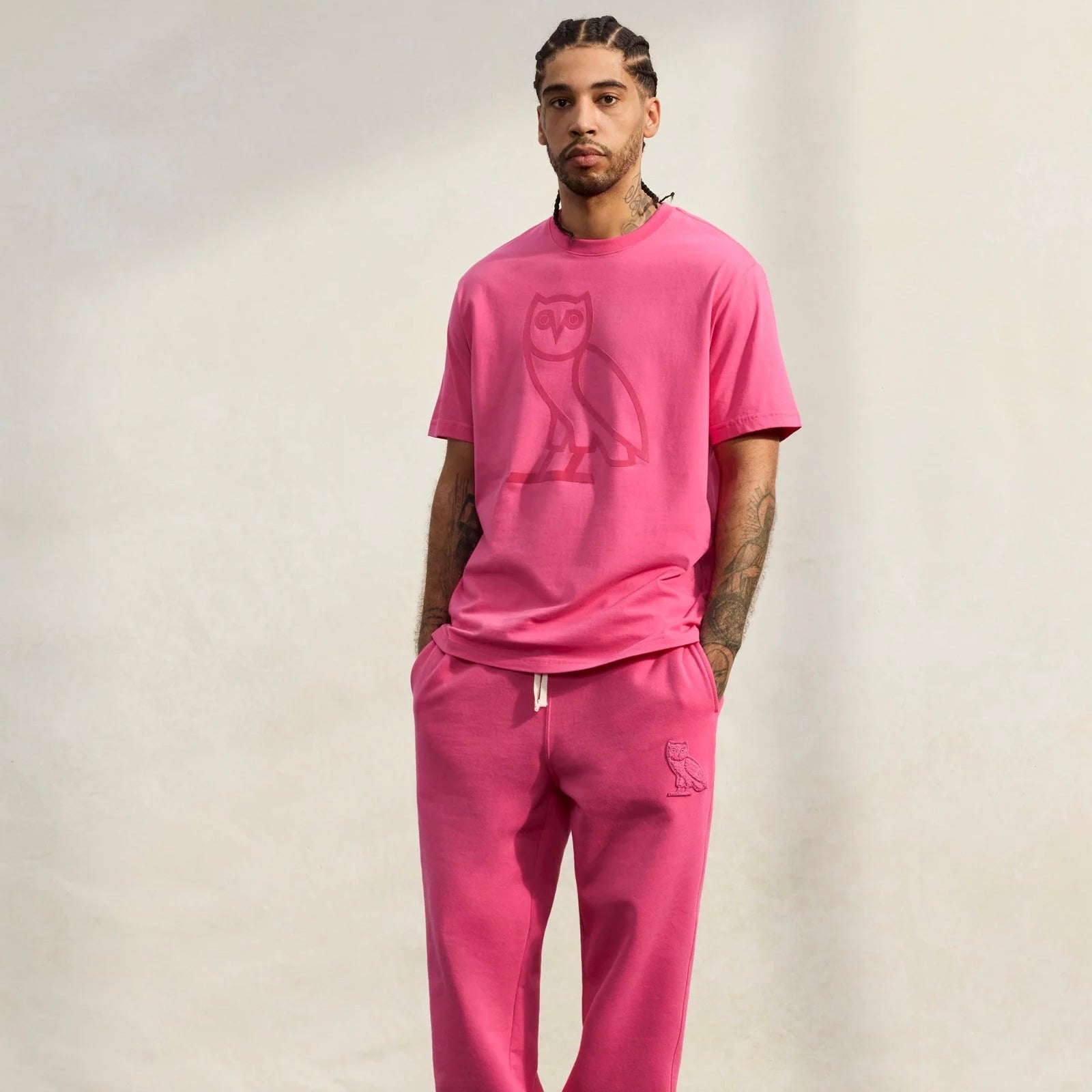 OVO Valentine OG Owl T-Shirt On Body 2
