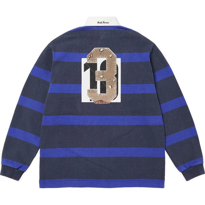 Supreme Navy Stripe Rugby Shirt