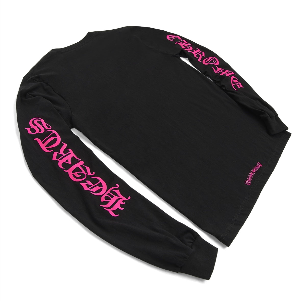 Chrome Hearts Black Pink Neck Logo Pocket Long Sleeve