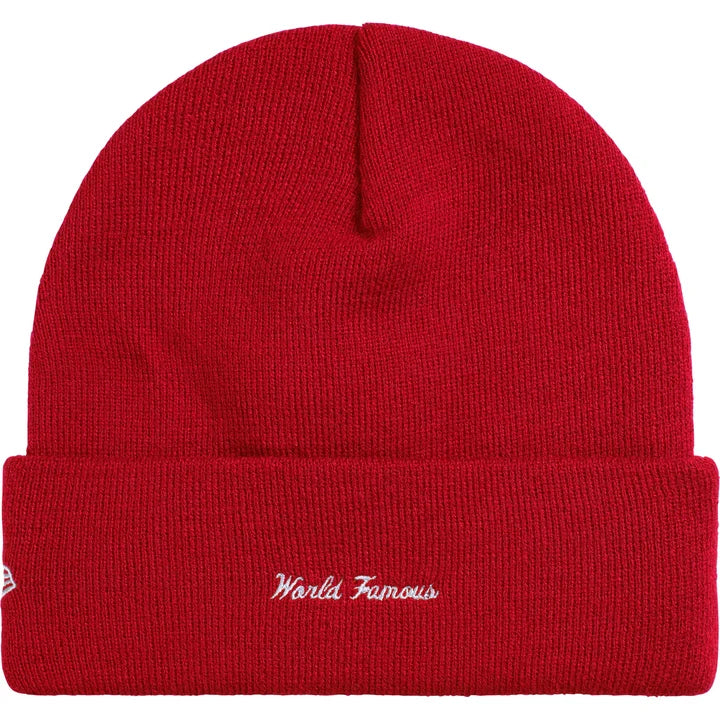 Supreme New Era Red Action Beanie
