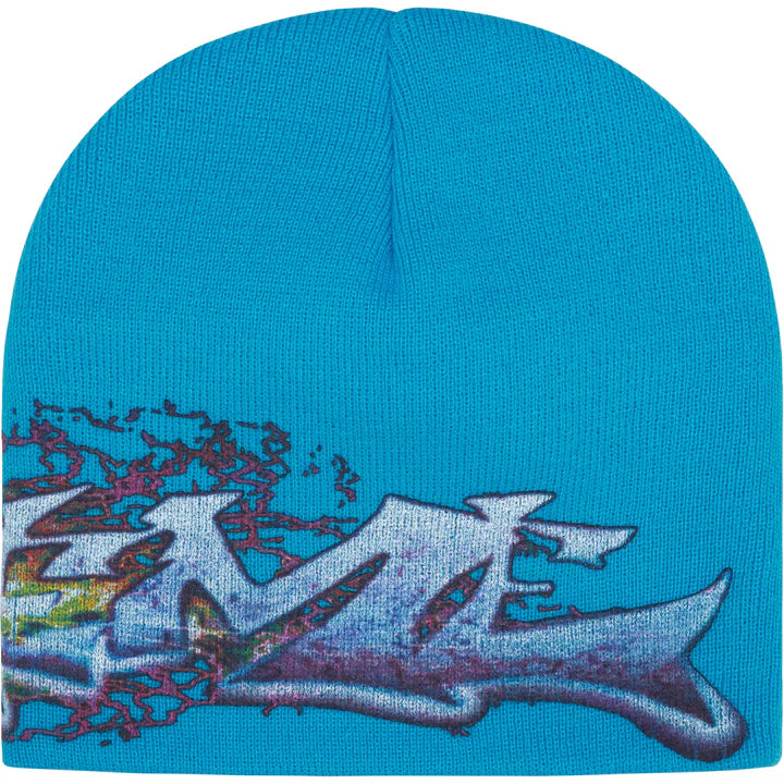 Supreme Cyan Tag Beanie