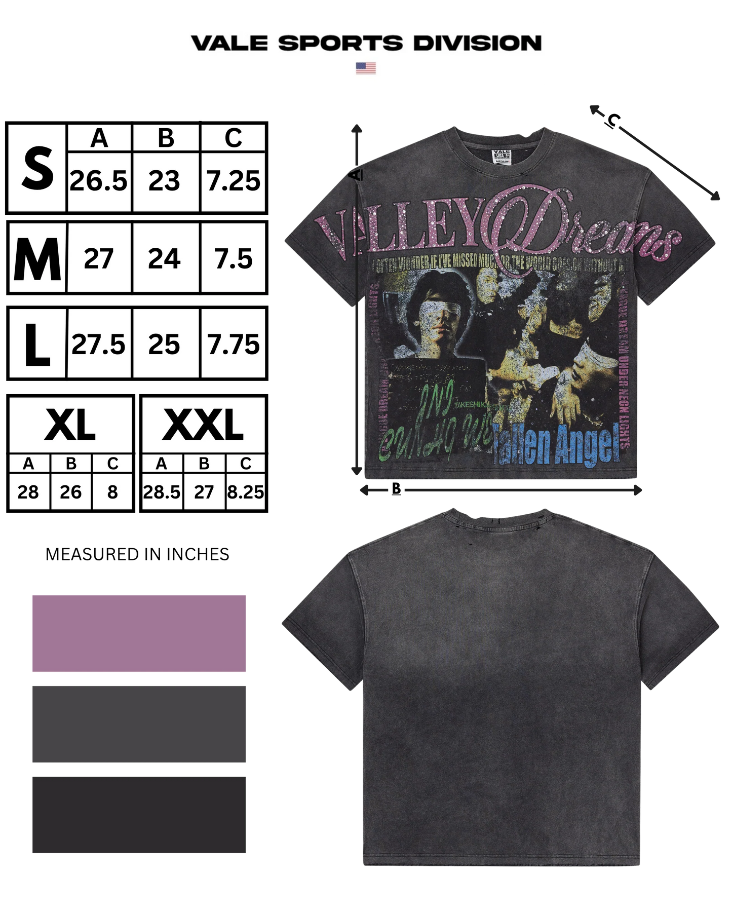 Vale Fallen Bling T-Shirt