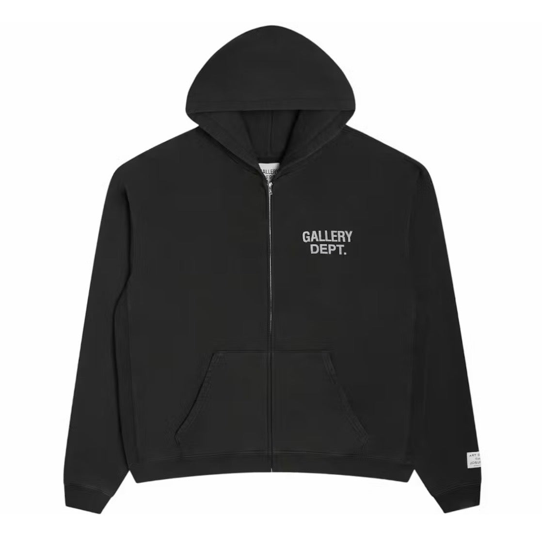 Gallery Dept Black 90s Logo Zip Hoodie – Soles District