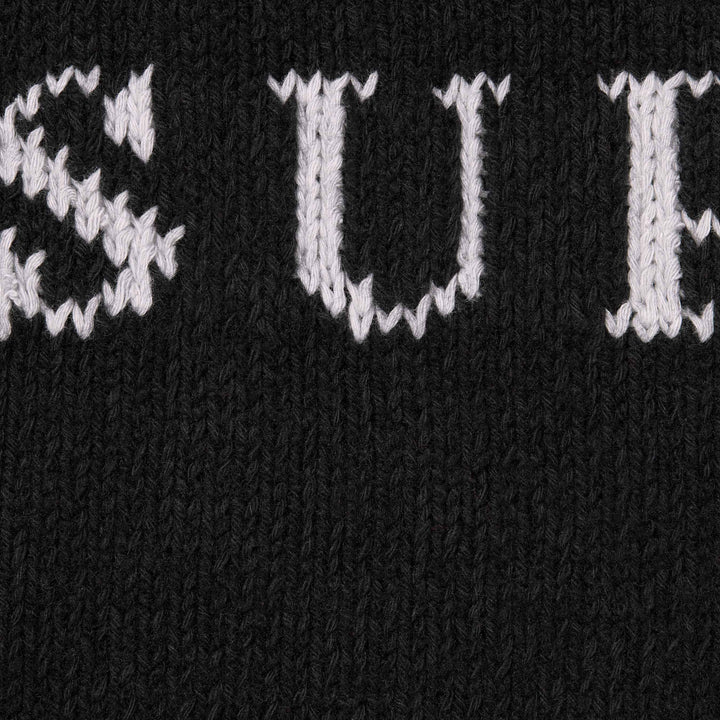 Supreme Black Contrast Logo Sweater