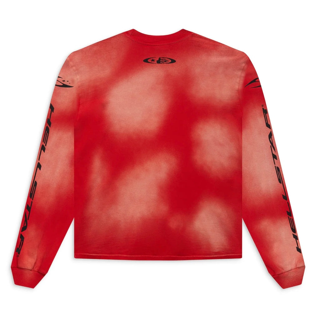 Hellstar Red H Cursive Logo Long Sleeve