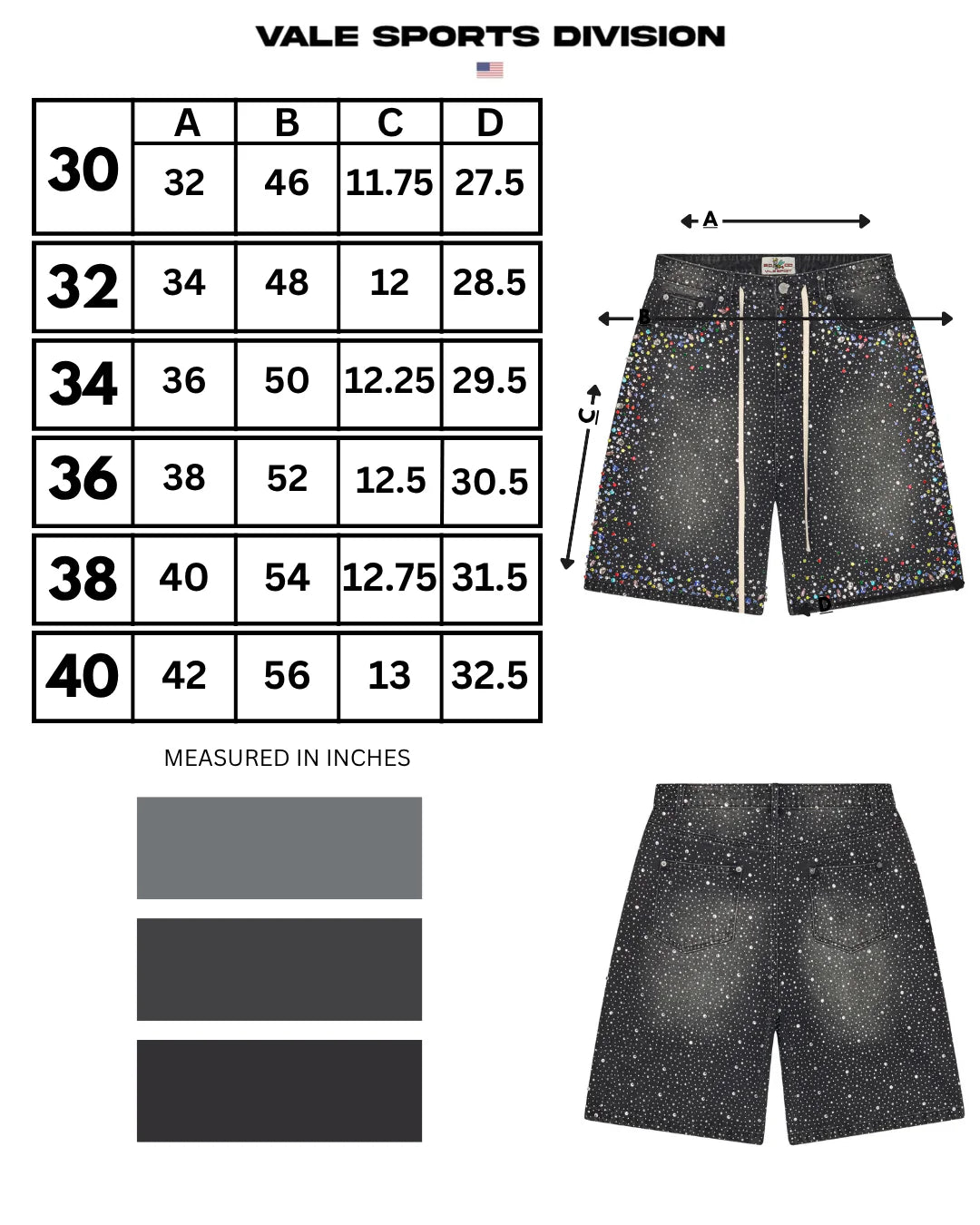 Vale Black Rainstorm V2 Jorts