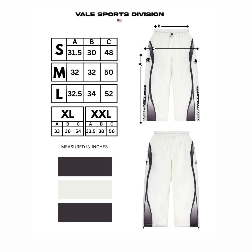 Vale White VSX 2000 Swoosh Track Pants