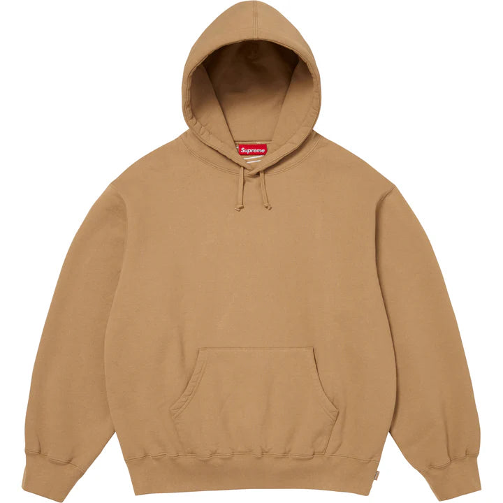 Supreme Light Tan Satin Applique Hoodie