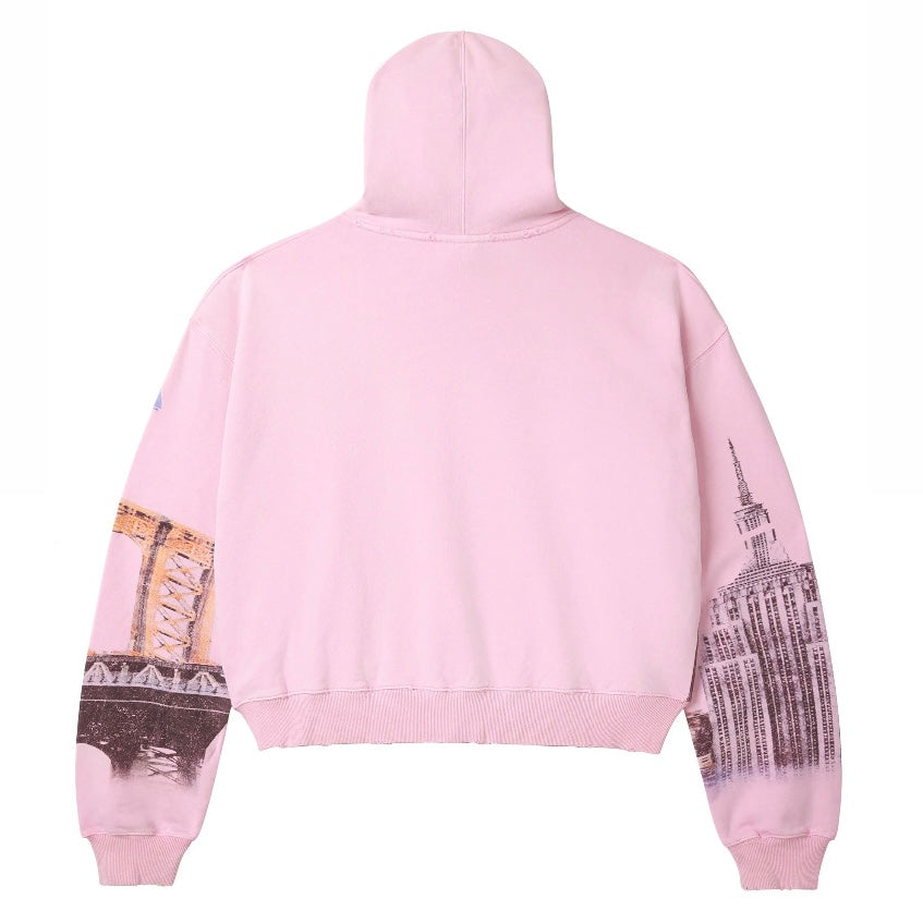 Vale Pink NYC Zip Hoodie
