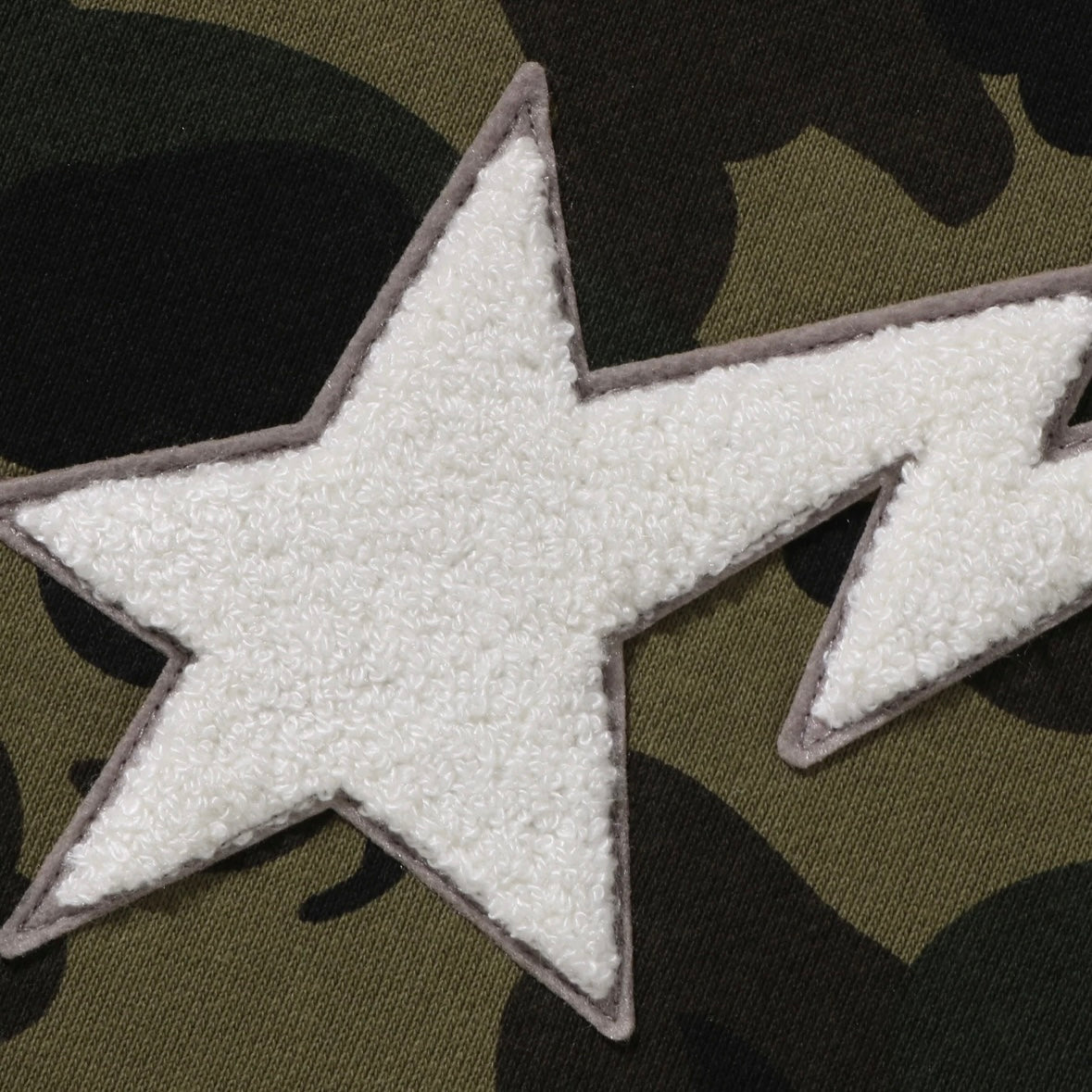 Bape Green 1st Camo Star Zip hoodie