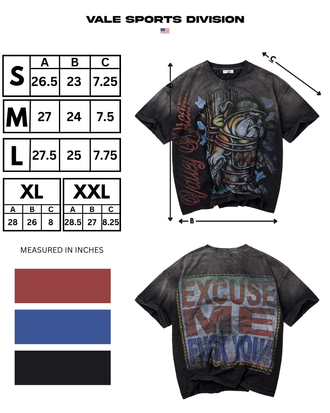 Vale Black Dog of War T-Shirt