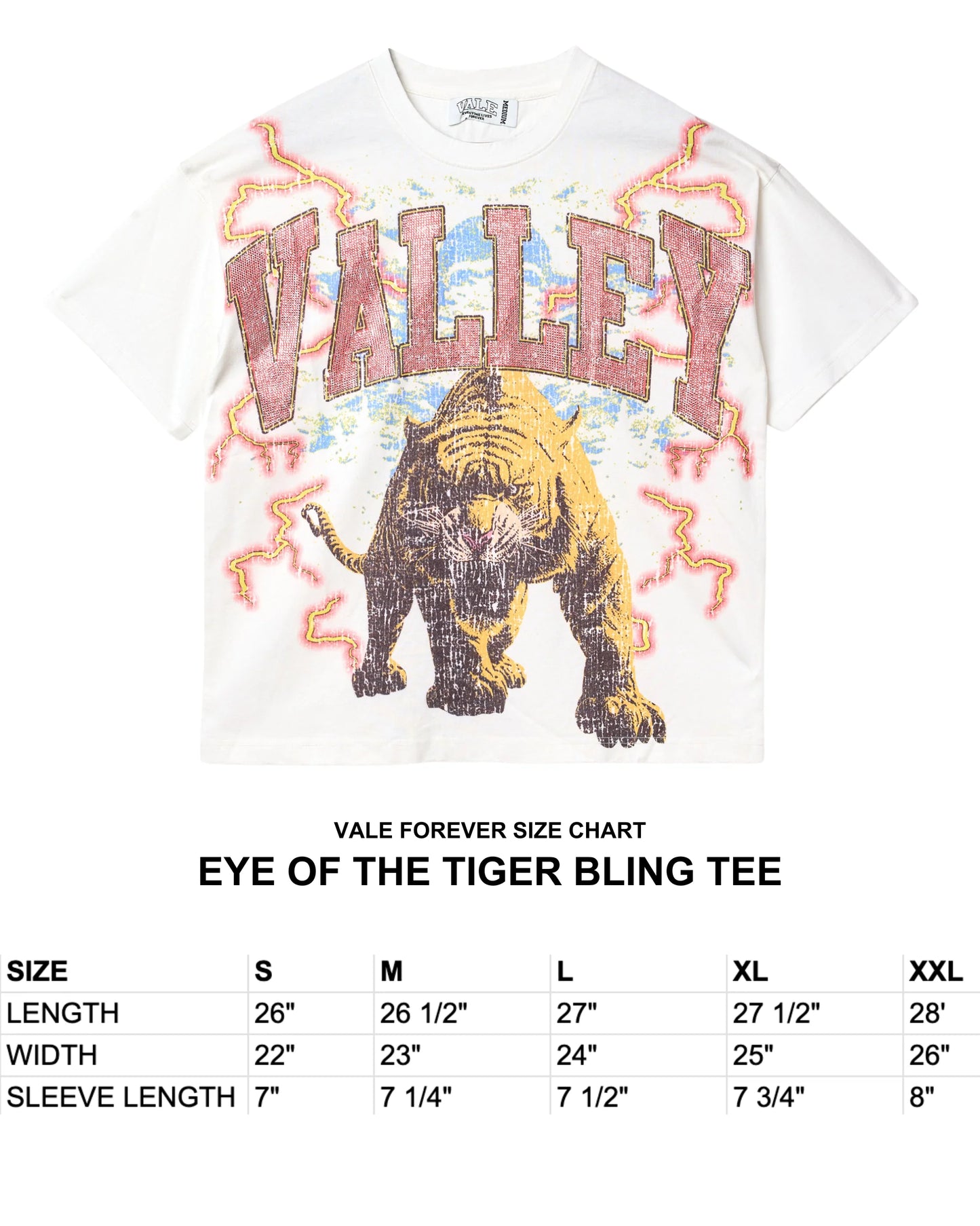 Vale Eye of the Tiger Bling T-Shirt