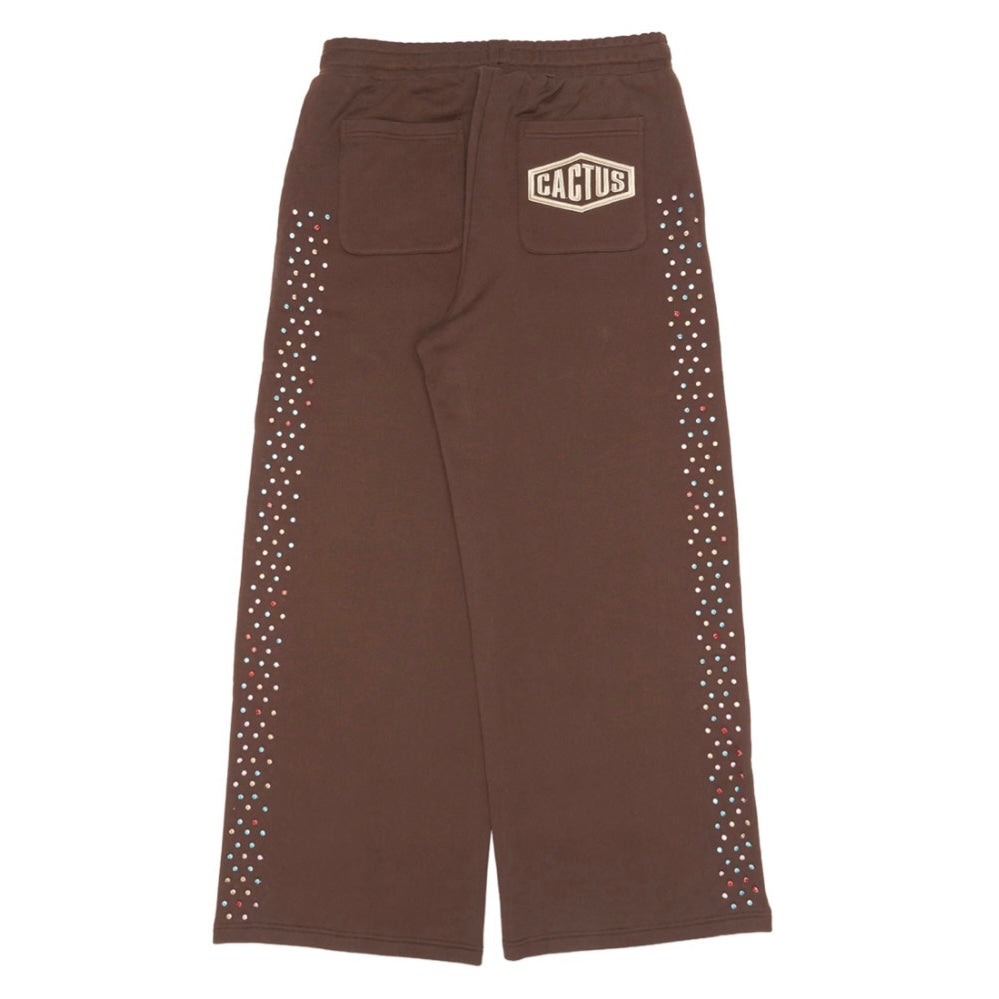 AZVA Brown Crystal Cactus Sweatpants