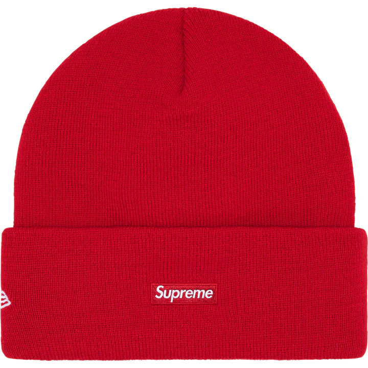 Supreme Red New Era Old English Beanie