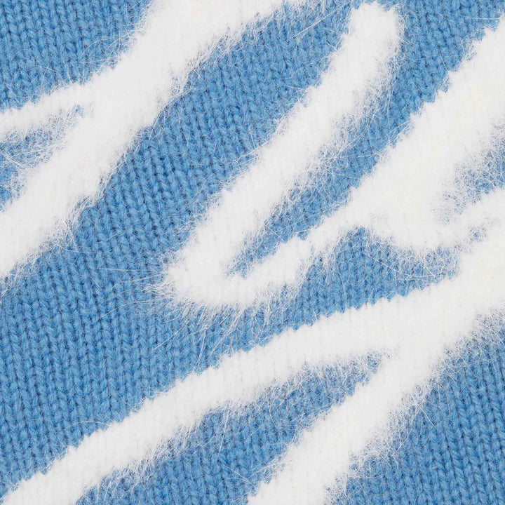 Supreme Light Blue Angora Script Sweater