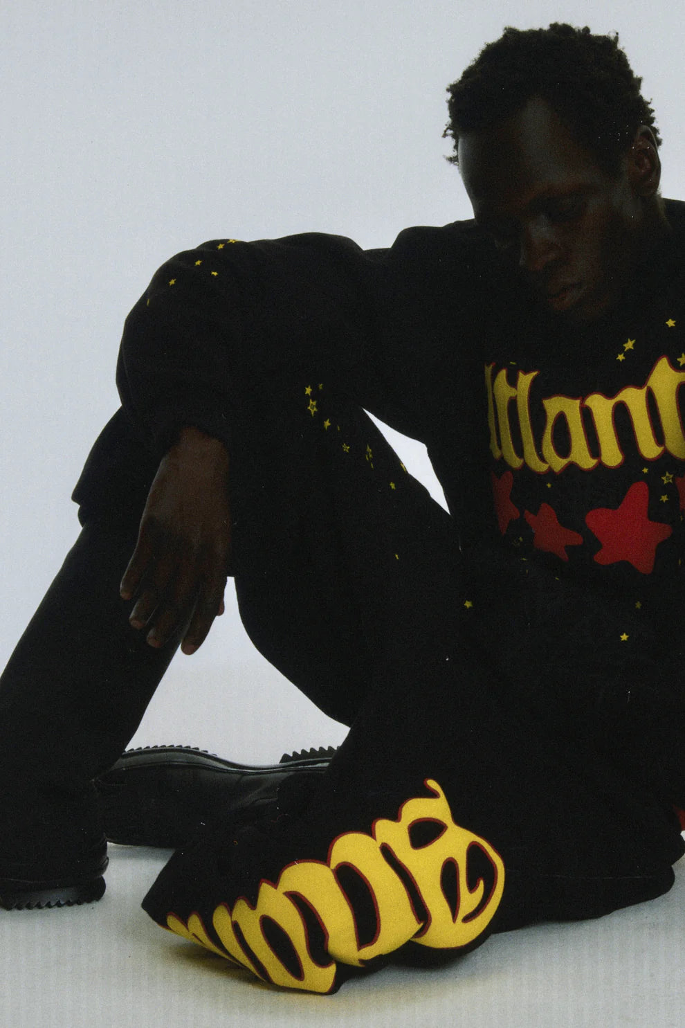 Sp5der Black Atlanta Sweatpants