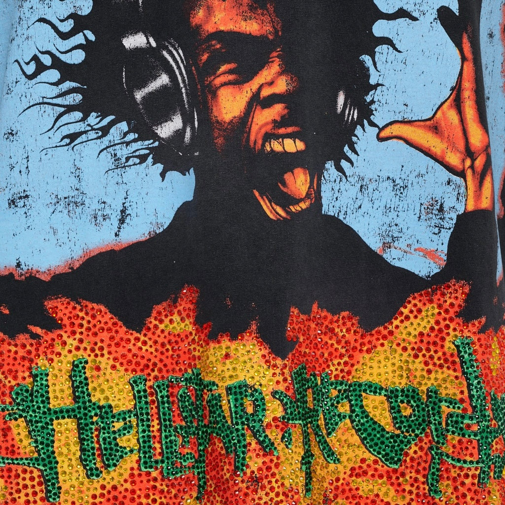 Hellstar Black Headphones T-Shirt