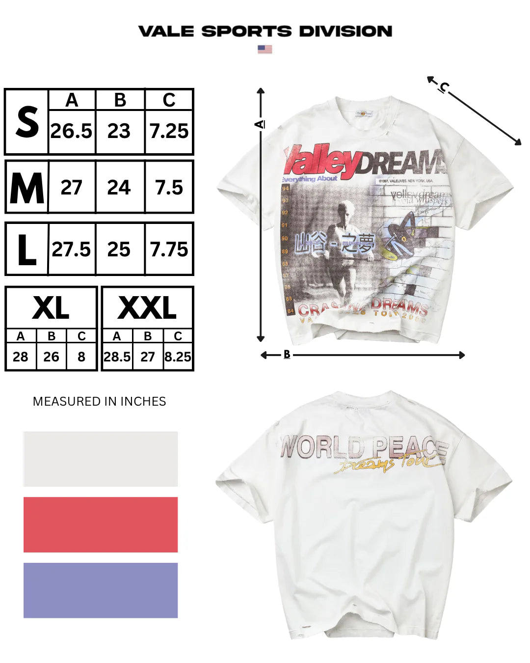 Vale White Dreamcrasher T-Shirt