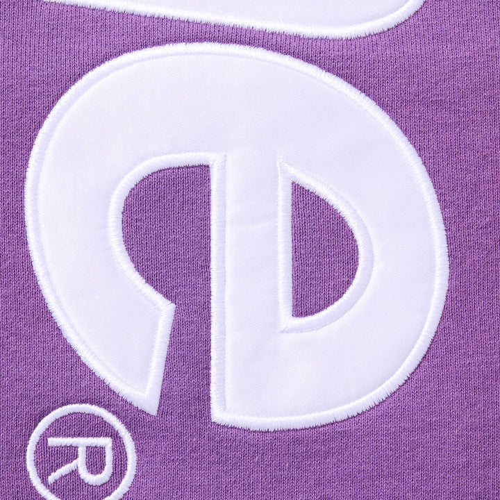 Supreme Violet Satin Applique Hoodie