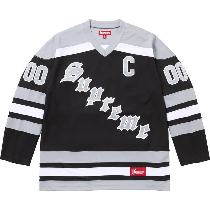 Supreme Black Fire & Ice Hockey Jersey