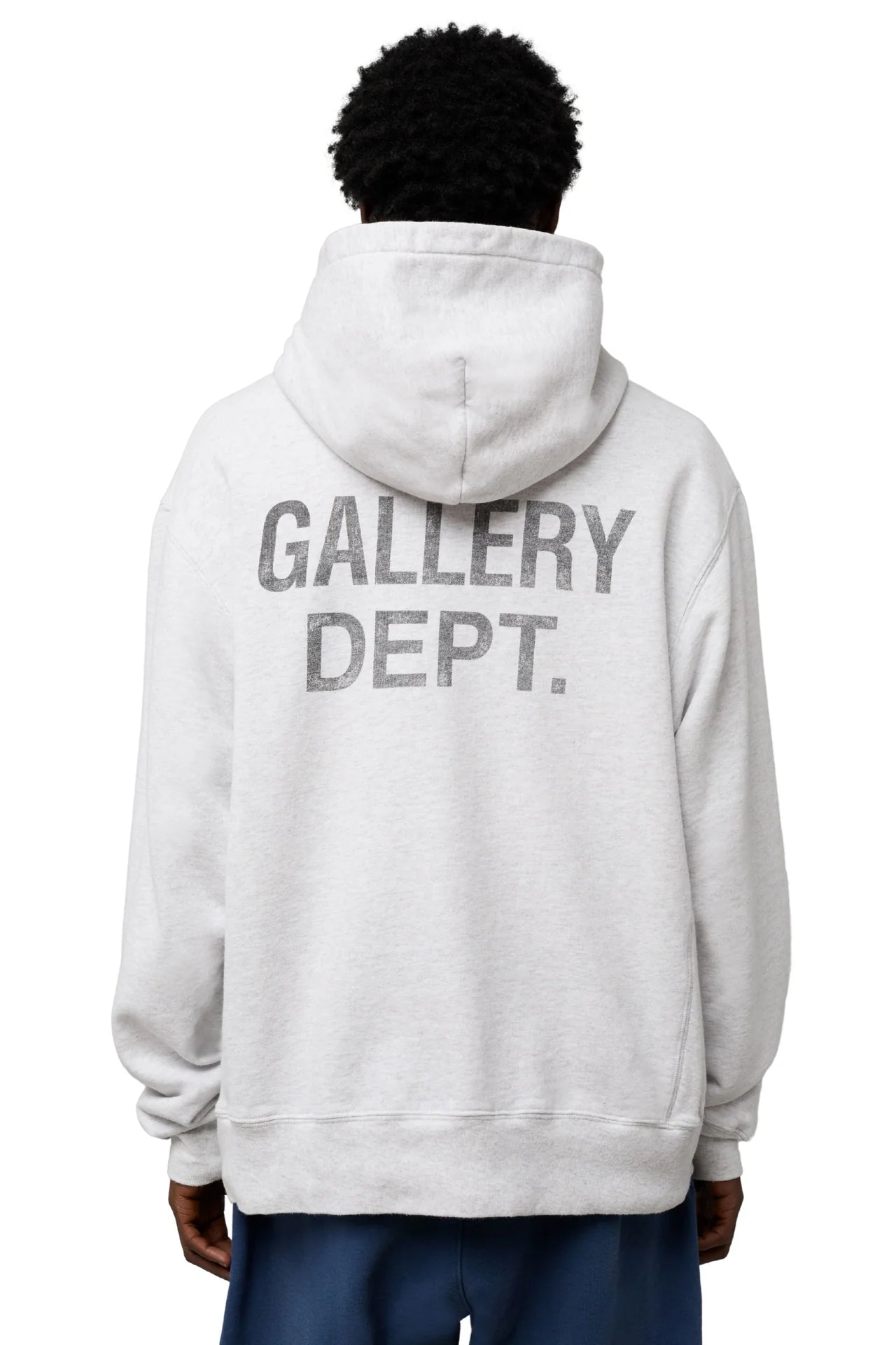 Gallery Dept Light Heather Grey Logo Paint Splattered Hoodie