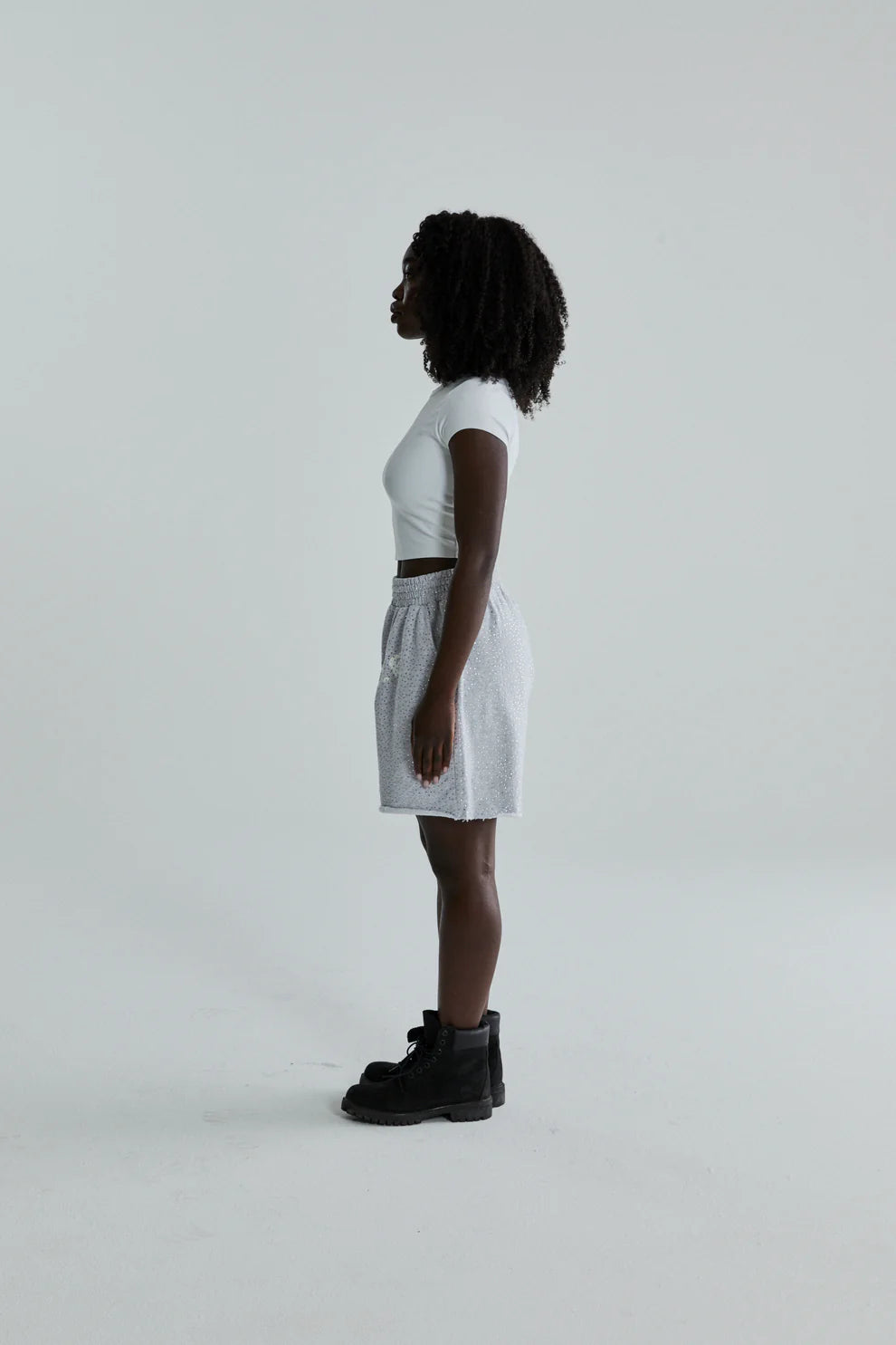 Sp5der Heather Grey VVS Shorts