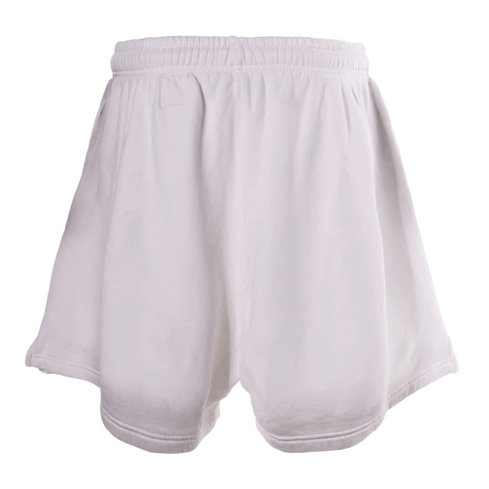 Hellstar White Black Flame Shorts