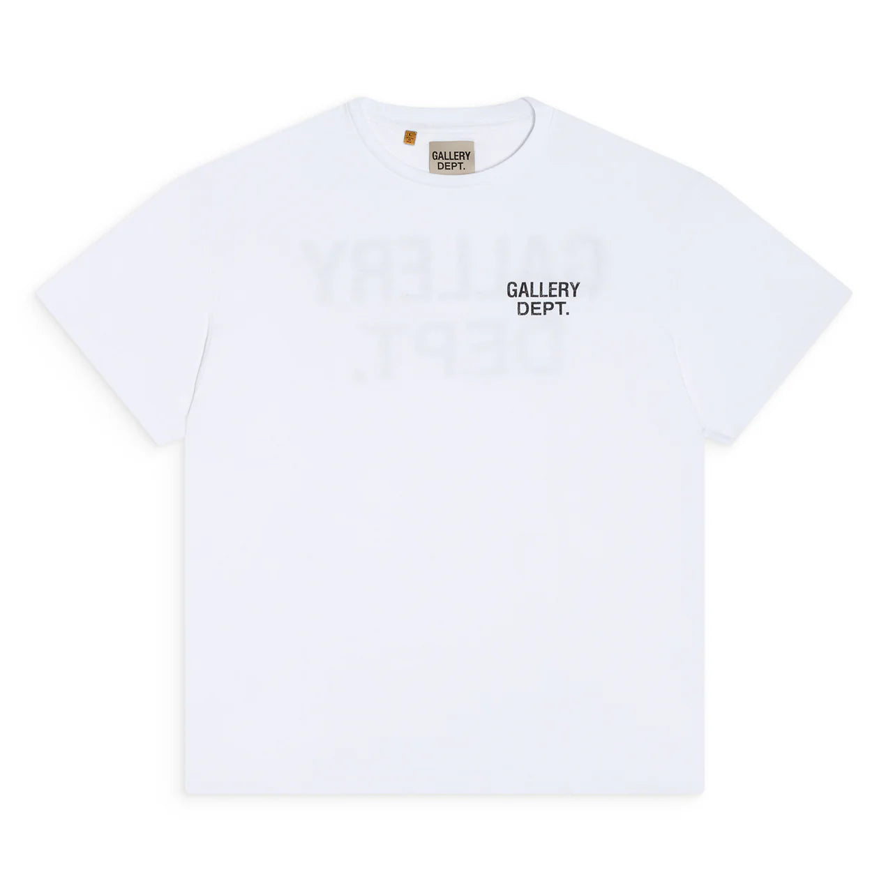 Gallery Dept White Dusty Glittered Logo T-Shirt