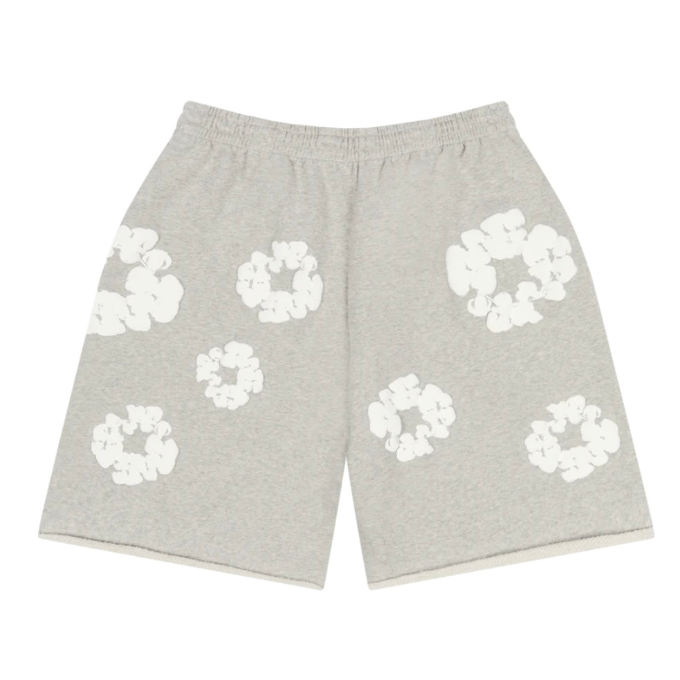 Denim Tears Grey Cotton Wreath Shorts