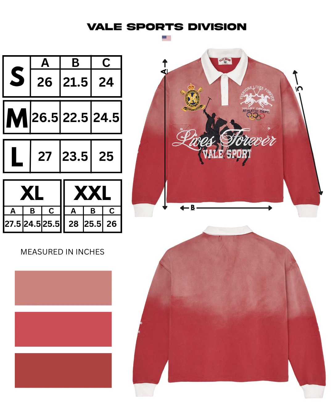 Vale Rockefeller Rugby Long Sleeve