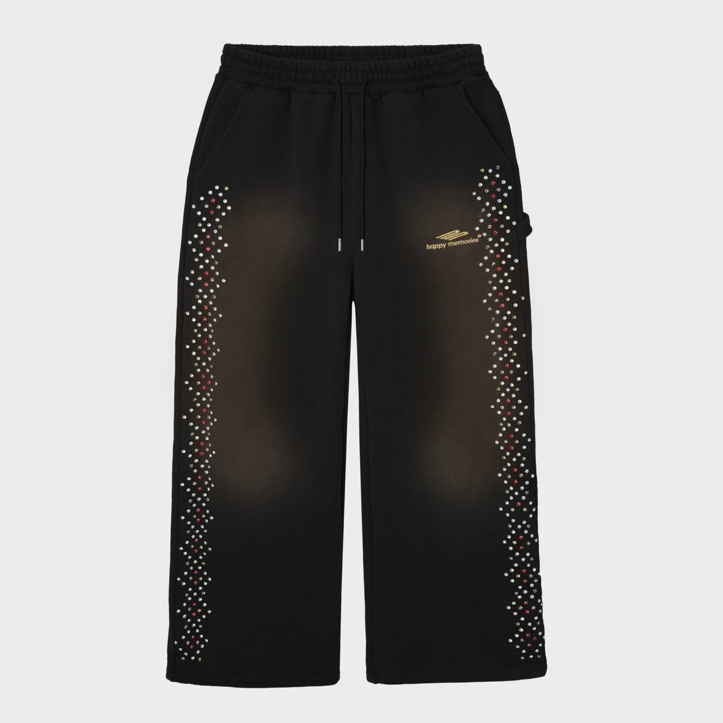 HMDD Washed Black Crystal Cactus Sweatpants