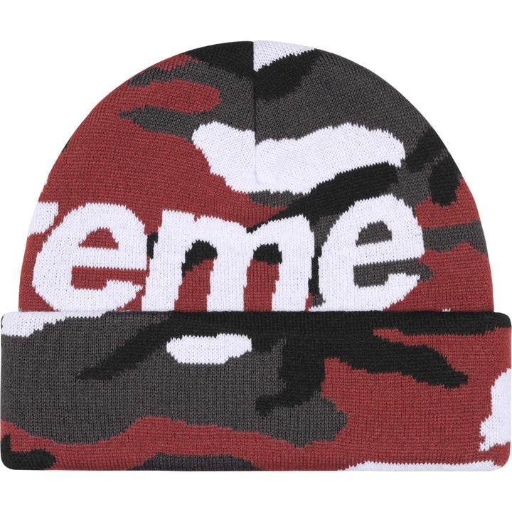 Supreme Red Camo Big Logo Beanie