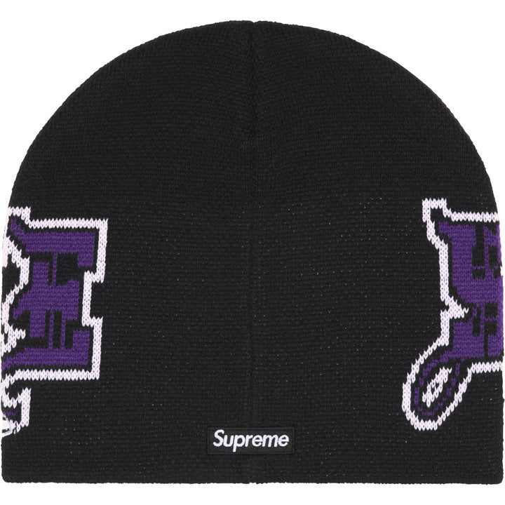 Supreme New Era Black Outline Beanie