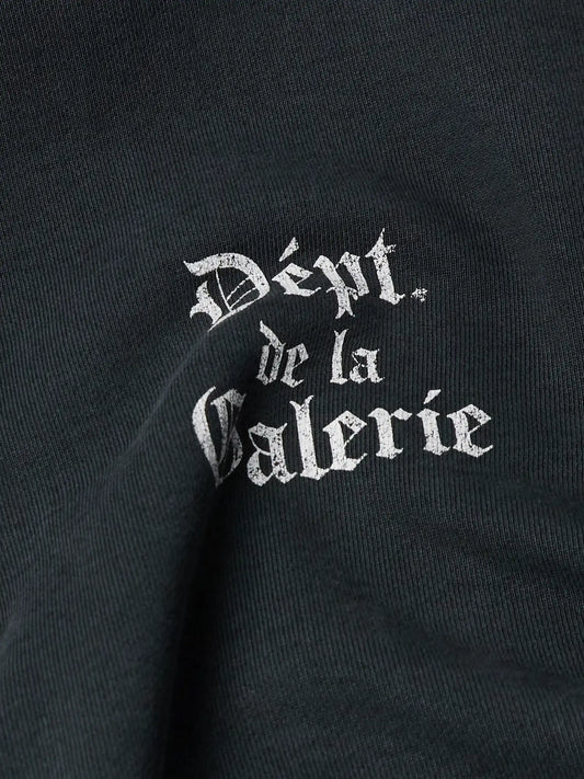 Gallery Dept Black Gotchic Logo Hoodie