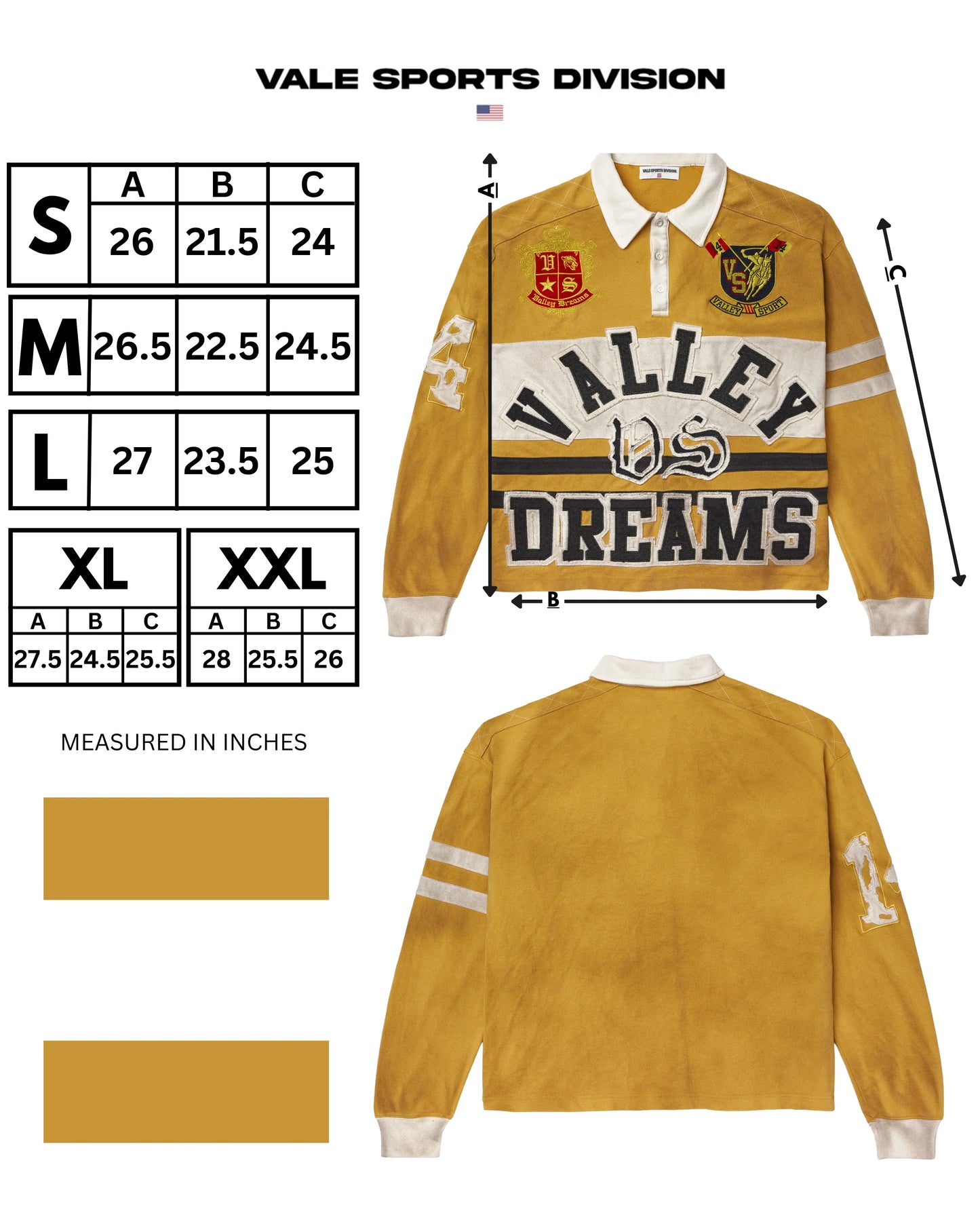 Vale Honey Dreams Rugby Long Sleeve