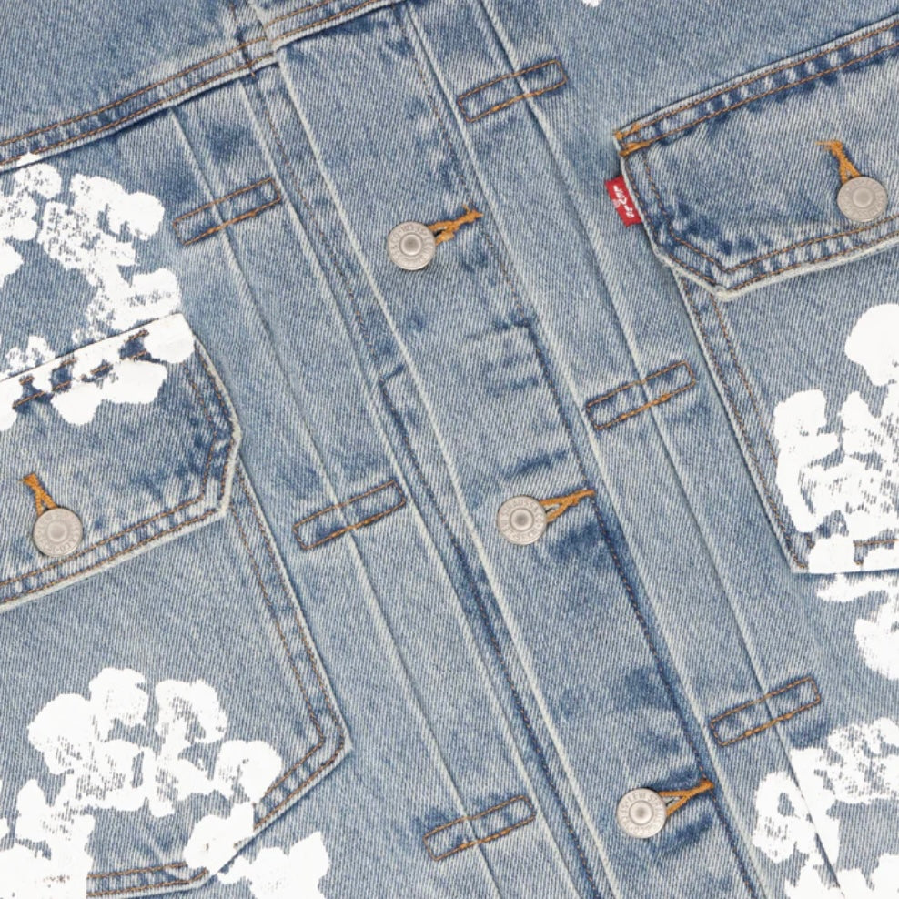 Denim Tears Light Wash Type-2 Cotton Wreath Denim Jacket