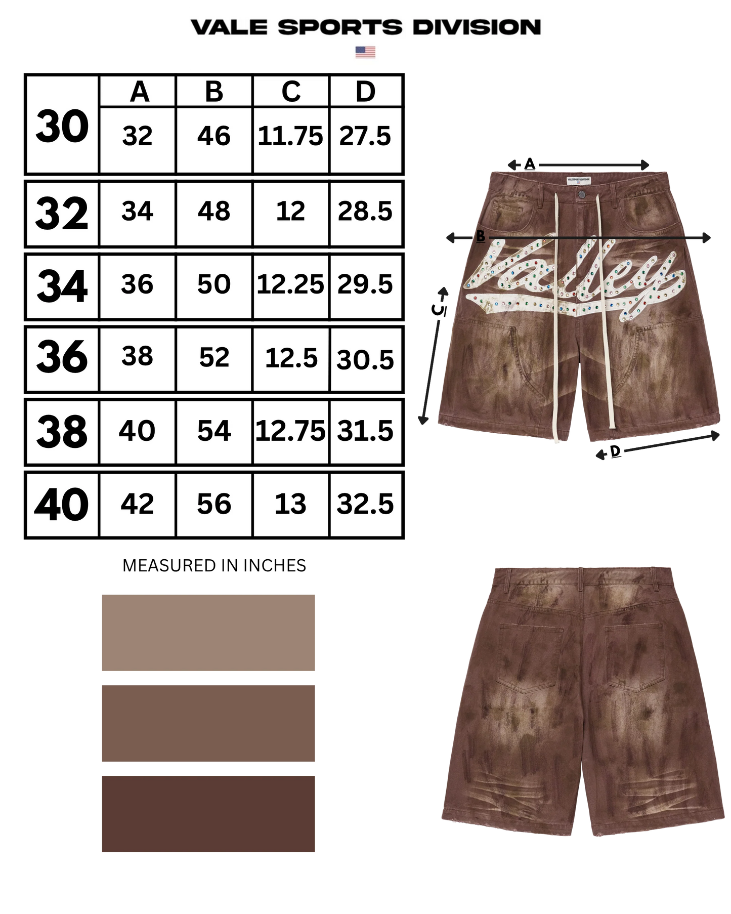 Vale Brown M&M Jorts