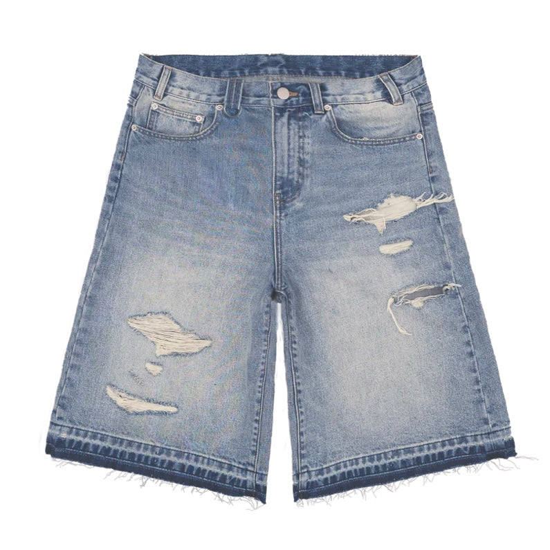Bravest Studios Blue Thrashed Vintage Jorts