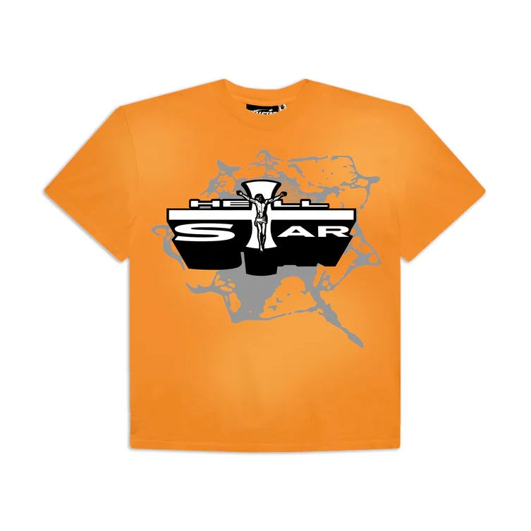 Hellstar Orange Jesus T-Shirt