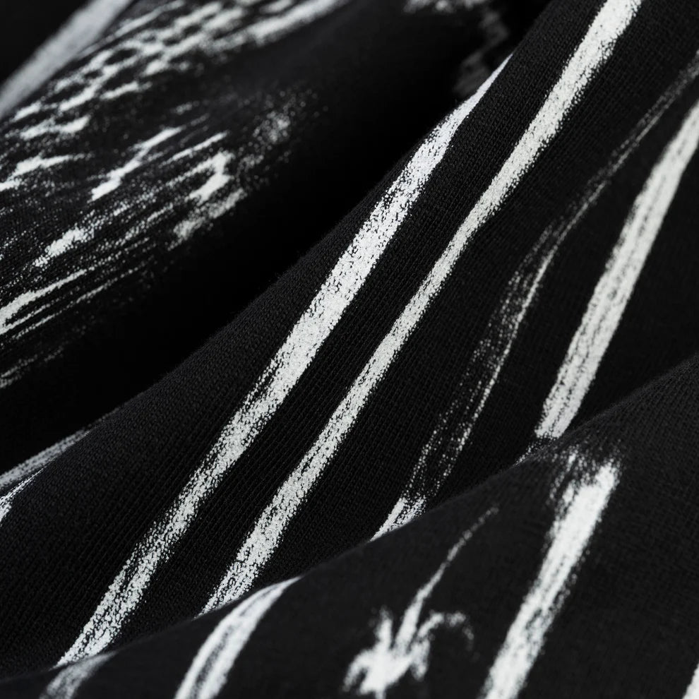 Sp5der Black Diffused Collegiate T-Shirt