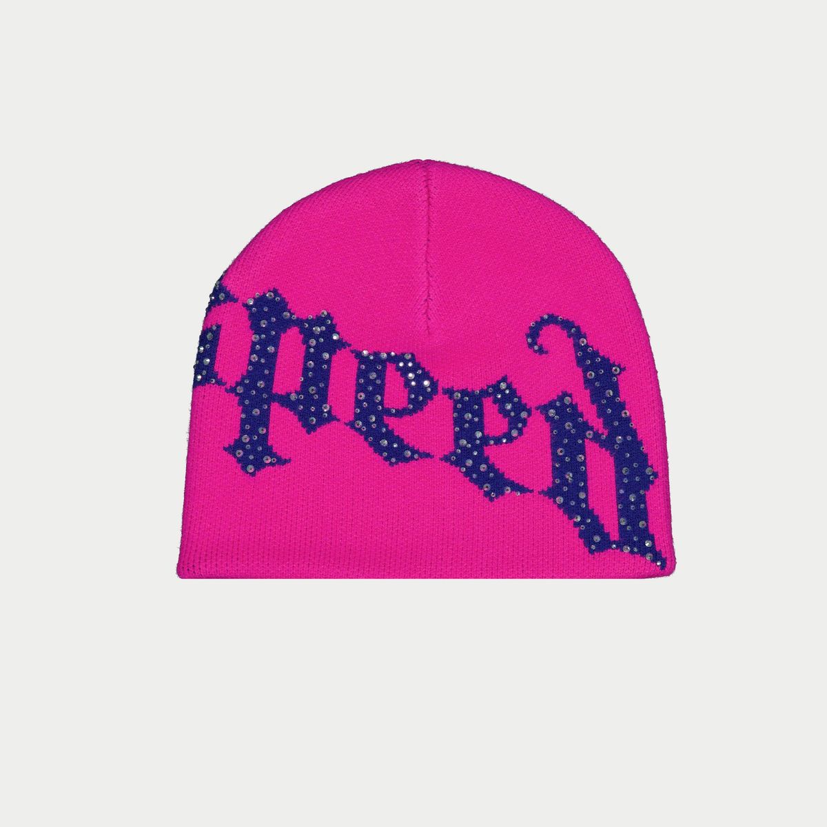 Godspeed Fuchsia Pink OG Logo Studded Beanie