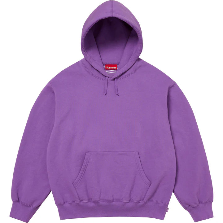 Supreme Violet Satin Applique Hoodie