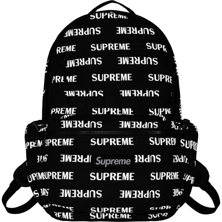 Supreme Black Backpack FW26