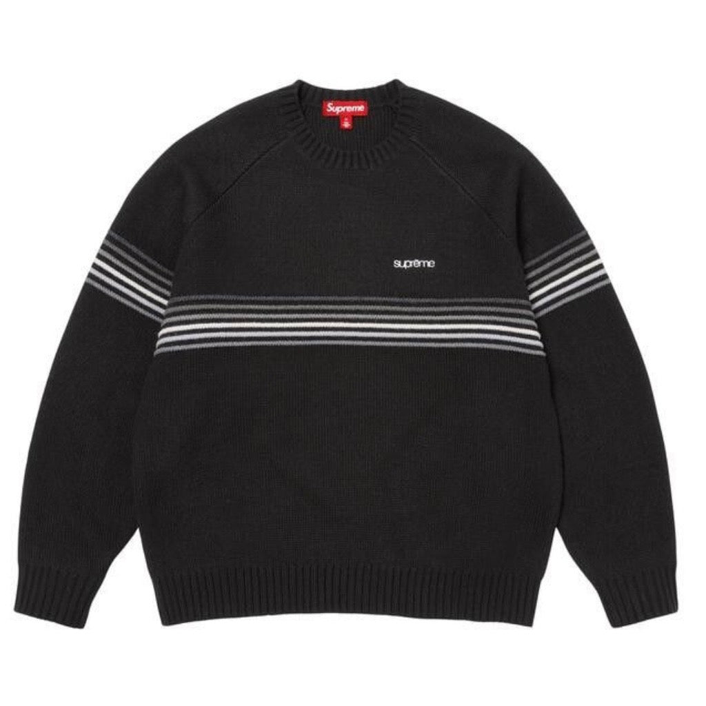 Supreme Black Raised Stripe Sweater