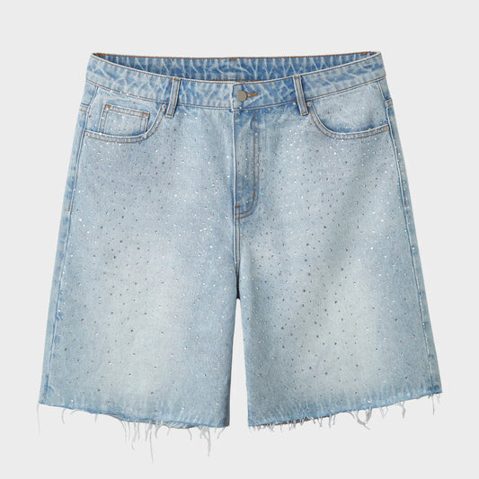 HMDD Light Wash Billie Jean Crystal Jorts