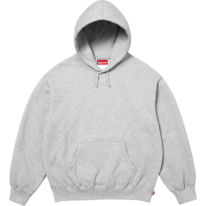 Supreme Heather Grey Satin Applique Hoodie