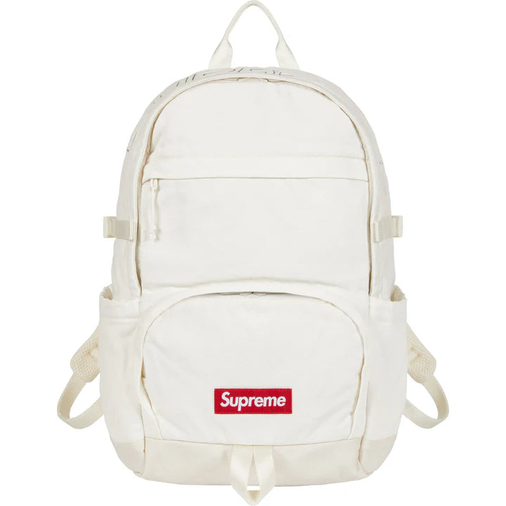 Supreme White Denim Backpack