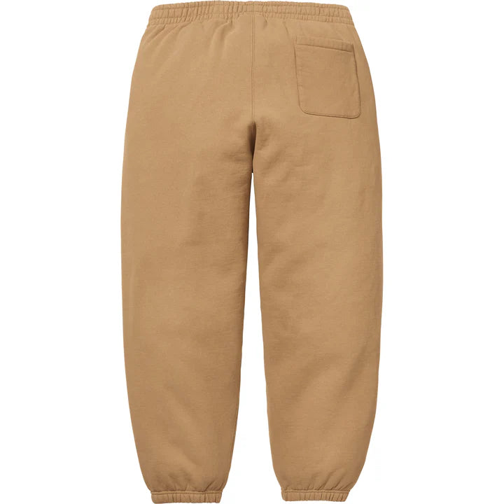 Supreme Light Tan Satin Applique Sweatpants