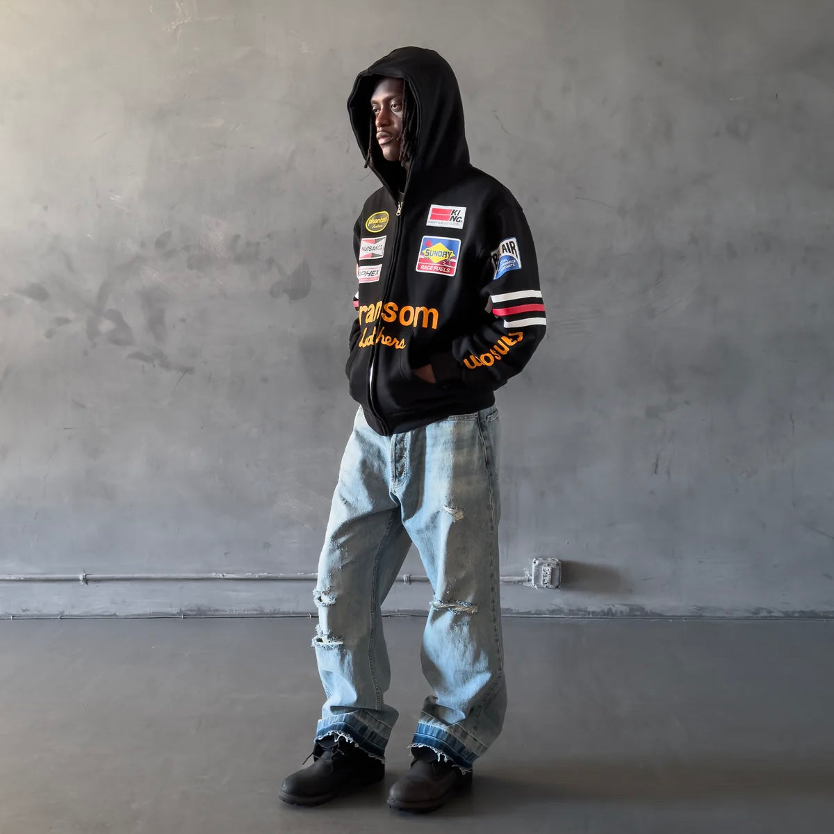 Bravest Studios Black Ransom Zip Hoodie